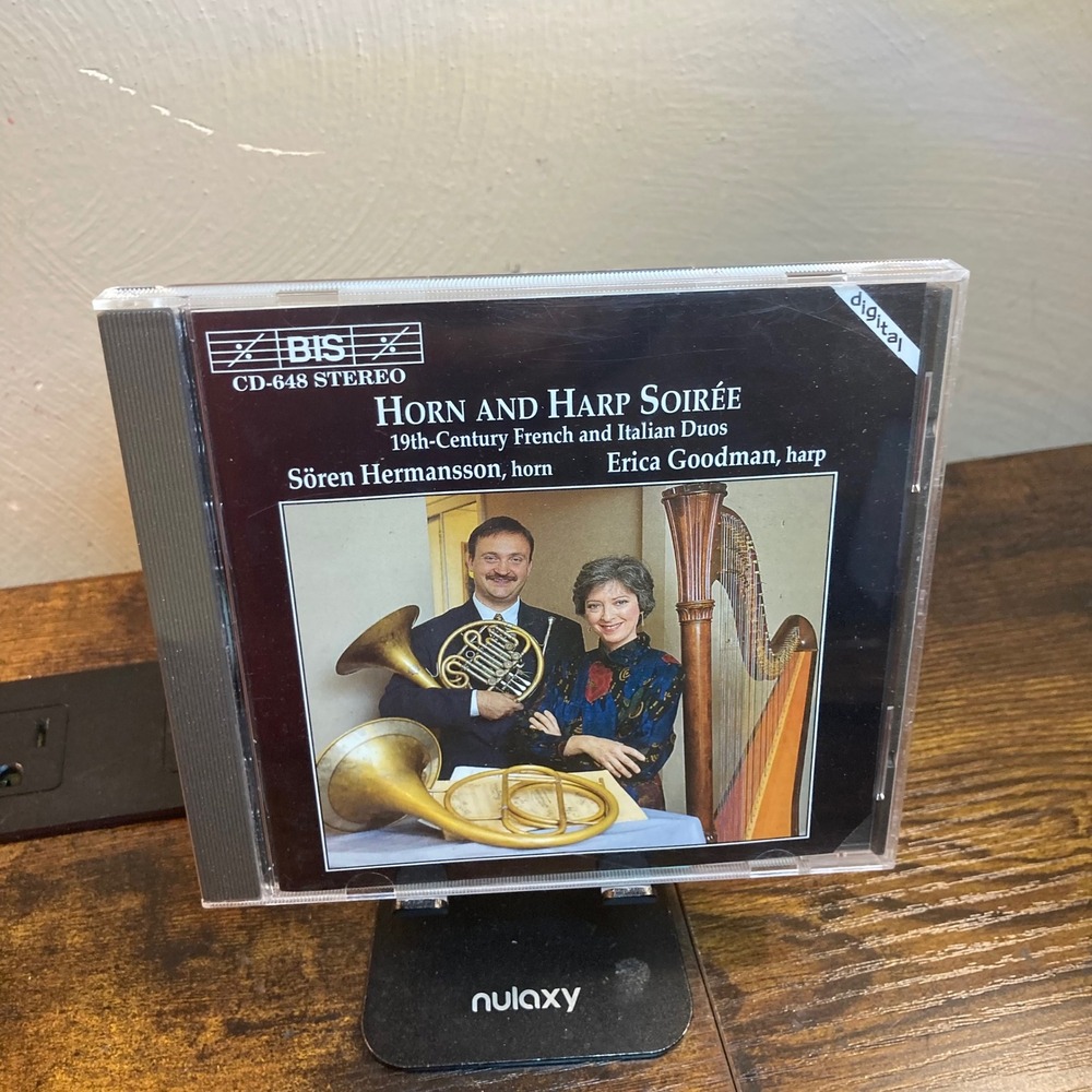 Horn and Harp Soiree CD Soren Hermansson Erica Goodman French Ital Classical Duo